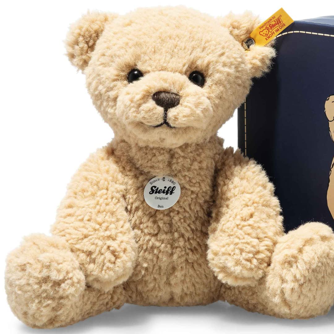 Steiff Ben Teddy Bear in Suitcase, Beige, Premium Stuffed Animal Plush - 2022 Amazon Exclusive, Small - Image 5