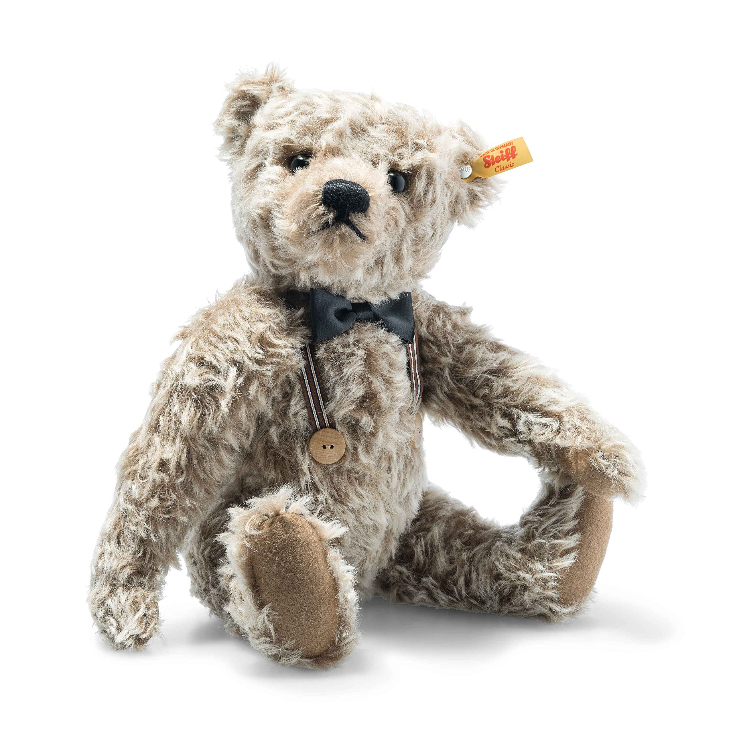 Steiff Frederic Teddy Bear, Caramel Tipped, Made from Soft Mohair, Premium Collectible Plush, Small - Image 4