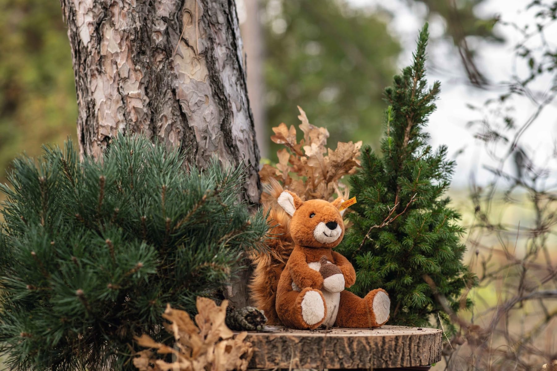 Steiff Phil Plush Squirrel, Premium Stuffed Animal Squirrel for Kids (Brown, 8") - Image 3