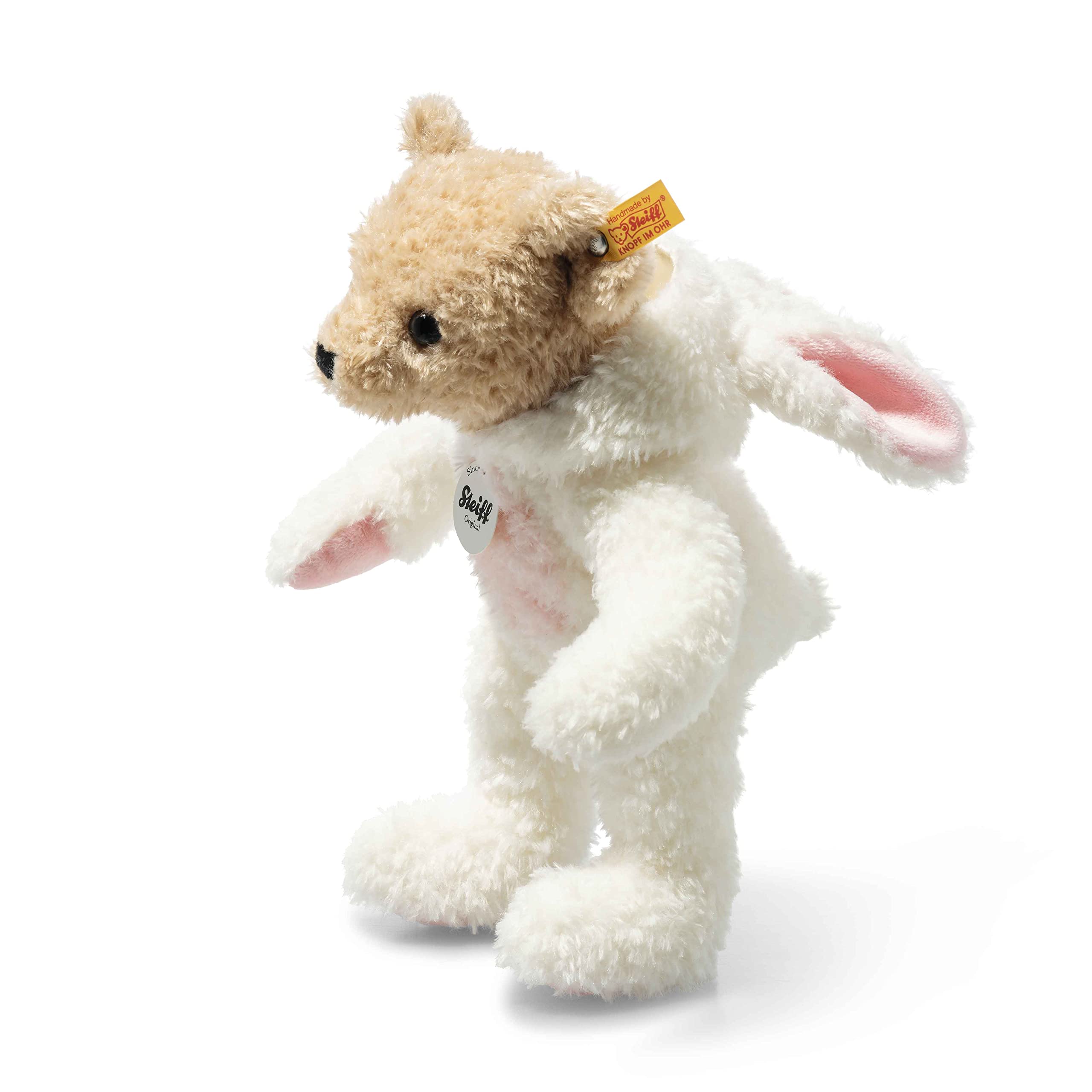 Steiff Teddy Bear in Bunny Hoodie Costume, Year of the Rabbit, Teddybear Stuffed Animal, Plush Bear Cuddly Toy, Machine Washable, 11 inches - Image 4